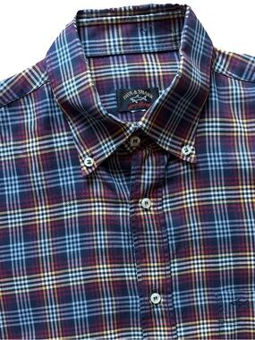 Paul & Shark Check Button Up Long Sleeve Shirt Size 16.5